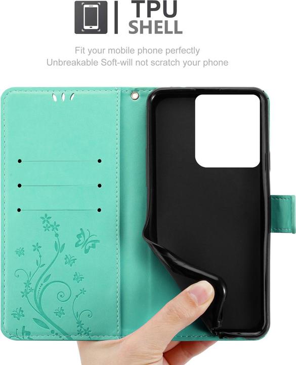 Produktbild Cadorabo Hülle für Motorola Moto Edge 50 Neo mit Blumen Muster (Motorola Moto Edge 50)