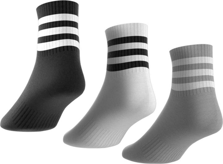 Actual product image adidas 3-Stripes Cushioned Sportswear Mid-Cut Socks (3 pairs) (40 - 42)