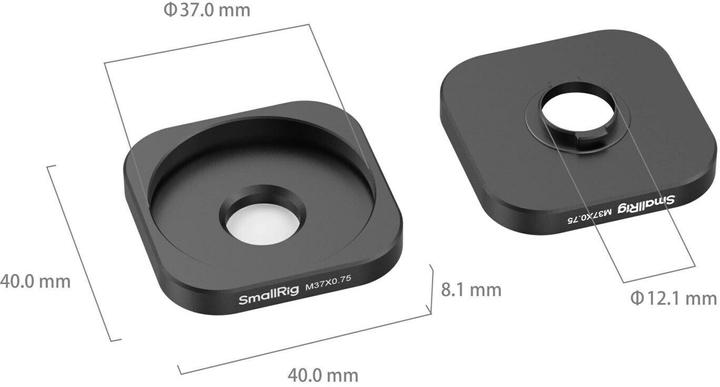 Produktbild SmallRig Universal T-Mount auf 37mm Objektivadapterring mit Gewinde