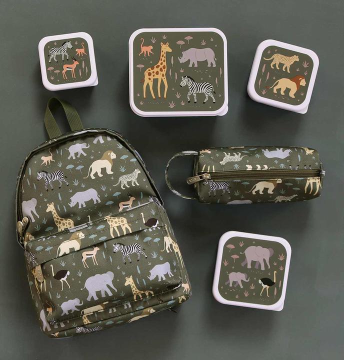 Produktbild A Little Lovely Company Lunch & snack box set SBSESA46