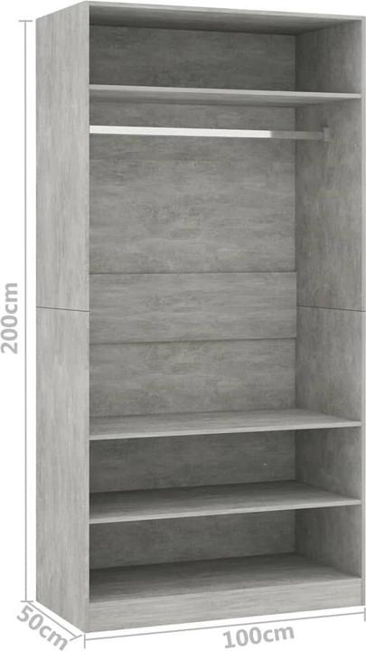 Actual product image vidaXL Cam (100 x 50 x 200 cm)