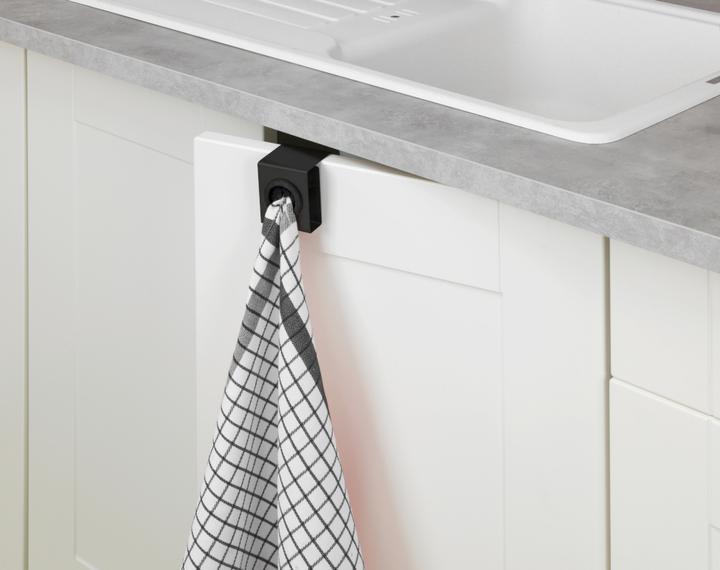 Actual product image Wenko Hook Push Matt Black