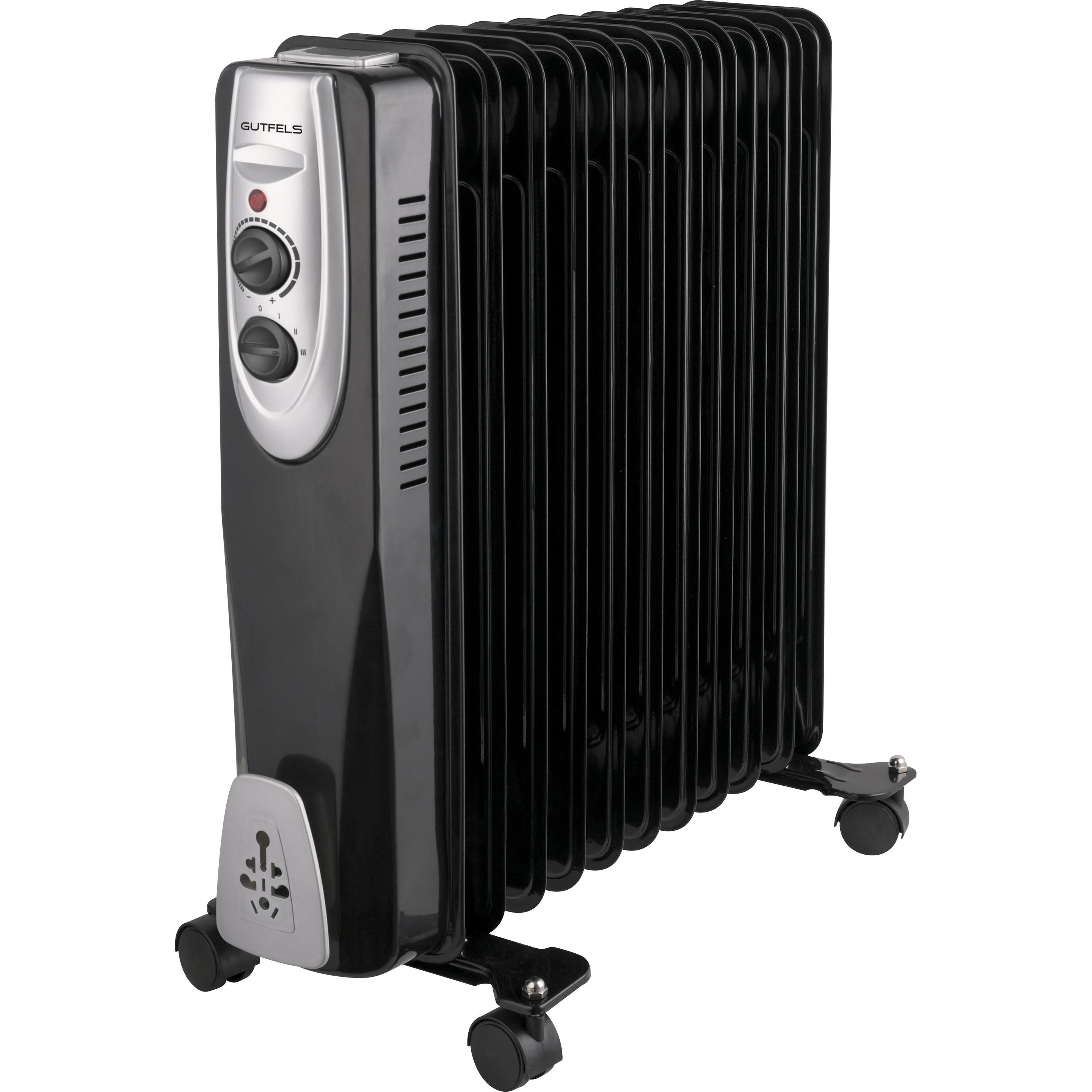 Thumbnail - Gutfels Radiator HR32011 sw 11 Rippen 2,5 kW 3 Heizstufen, Heizkörper, Schwarz