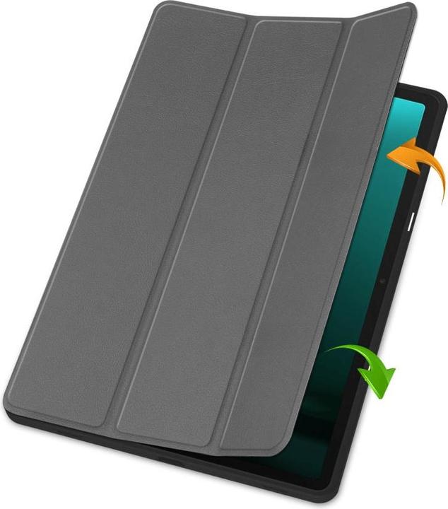 Produktbild Cover-Discount Galaxy Tab S9+ / S9 FE+ - Smart Case Silikon grau (Galaxy Tab S9+, Galaxy Tab S10+, Galaxy Tab S9 FE)