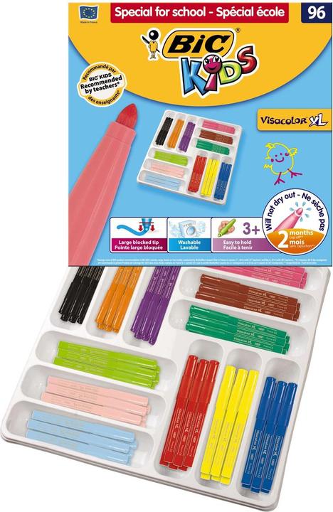 Produktbild Bic KIDS Fasermaler Visacolor XL, 96er Klassenpackung (96x)