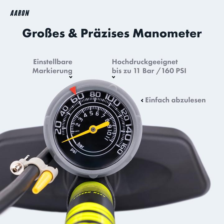 Produktbild Aaron Standpumpe mit Manometer