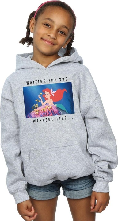 Immagine prodotto Disney Princess Ariel Waiting For The Weekend Felpa con Cappuccio Ragazze (116)