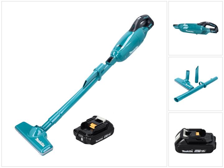 Image du produit Makita DCL 281 FA1 Aspirateur sans fil 18 V Brushless + 1x batterie 2,0 Ah - sans chargeur
