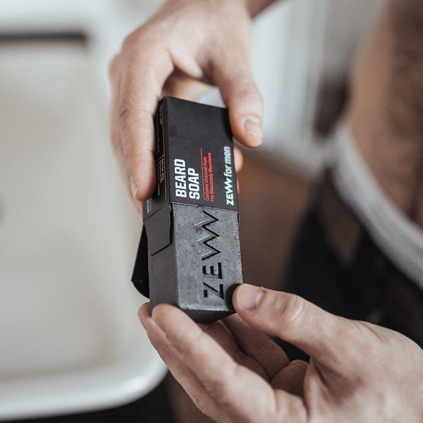Produktbild ZEW for men Beard Soap Charcoal (85 ml)