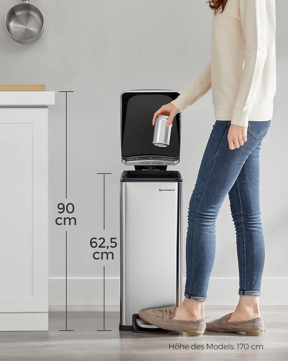 Produktbild Songmics Tretmülleimer mit Softclose-Deckel (48 l)