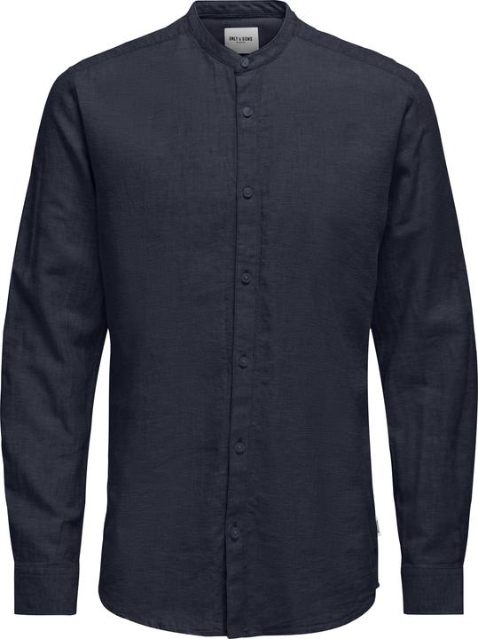 Produktbild Only & Sons Slim Fit Mandarin Kragen Hemd Hemd (S)