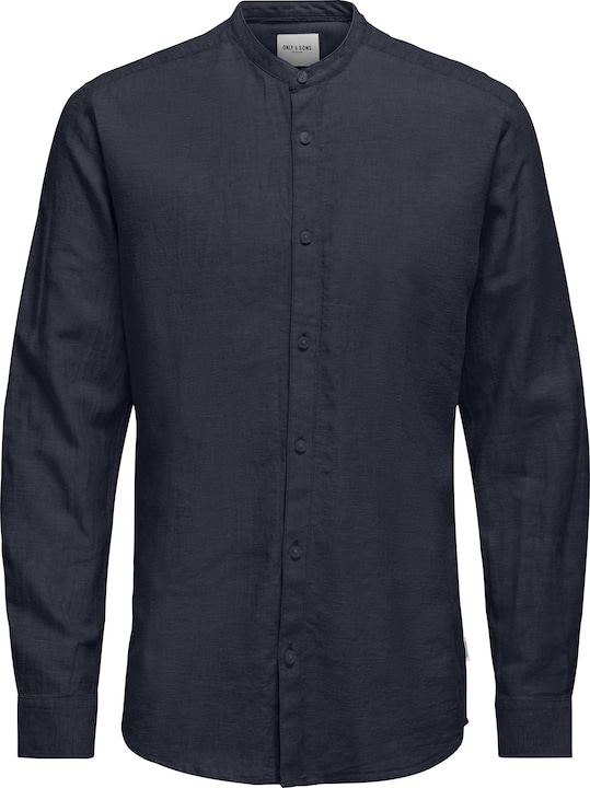 Only & Sons Slim Fit Mandarin Kragen Hemd Hemd (L)