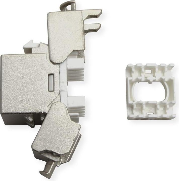 Produktbild Secomp ROLINE Keystone Kat.6A geschirmt werkzeuglos Slim+Kurz (26.11.0391)