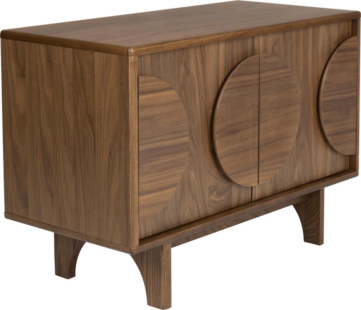 Image du produit Zuiver Buffet Groove 2 Doors Walnut (82 x 40 x 58 cm)