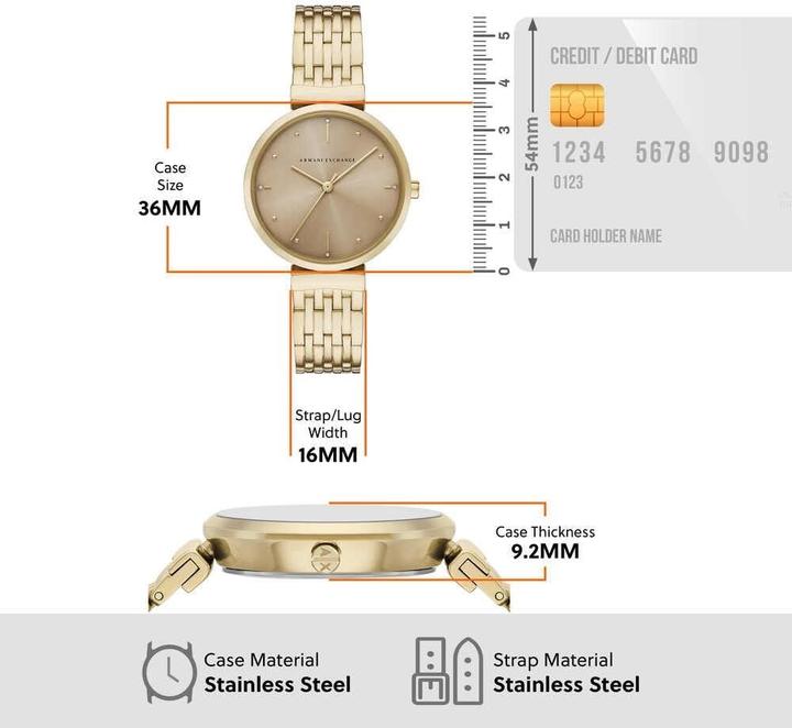 Produktbild Armani Exchange Damenuhr (Analoguhr, 36 mm)
