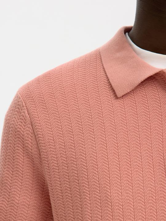 Produktbild Selected Slhcran Ss Knit Structure Zip Polo Noos (M)