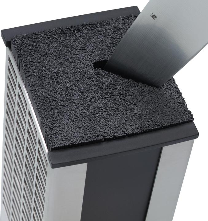 Produktbild WMF Messerblock ohne Messer unbestückt für 5-6 Messer Edelstahl Borsten leer