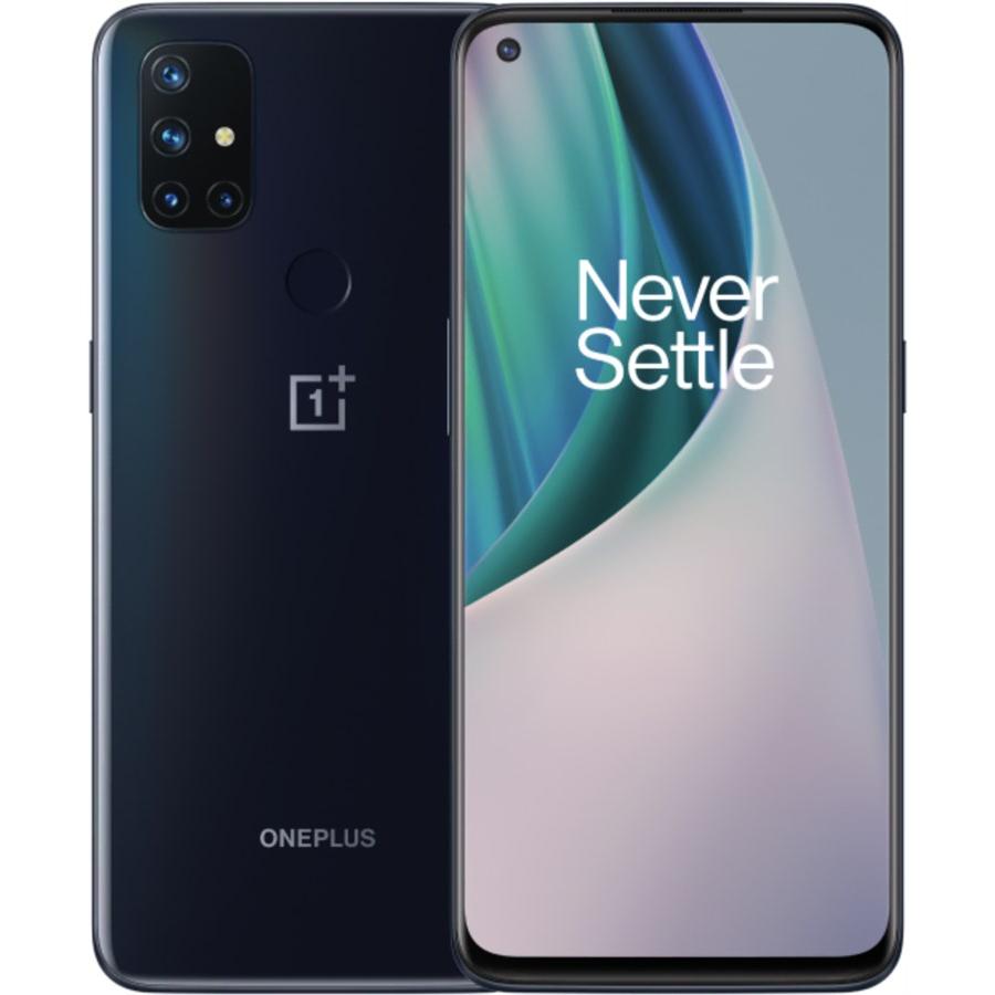 OnePlus Nord N10 (128 GB, Ghiaccio di mezzanotte, 6.49", Doppia SIM Ibrida, 5G), Smartphone, Blu