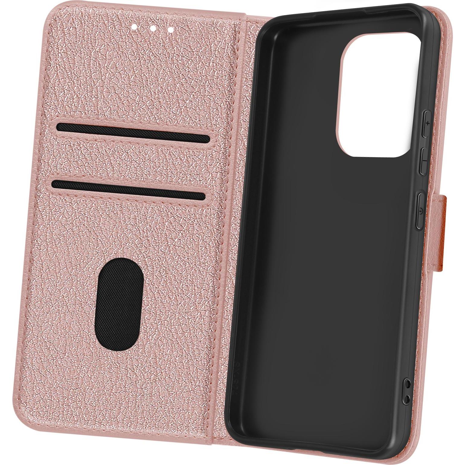 Avizar Chesterfield Wallet Cover Series (Xiaomi Redmi Note 13), Smartphone Hülle, Rosa