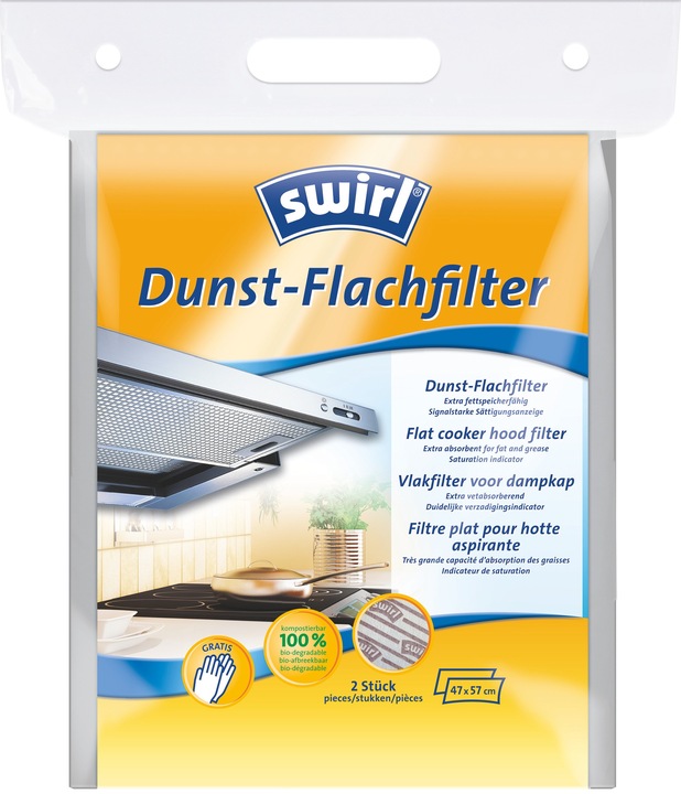 Actual product image Swirl Vapour flat filter