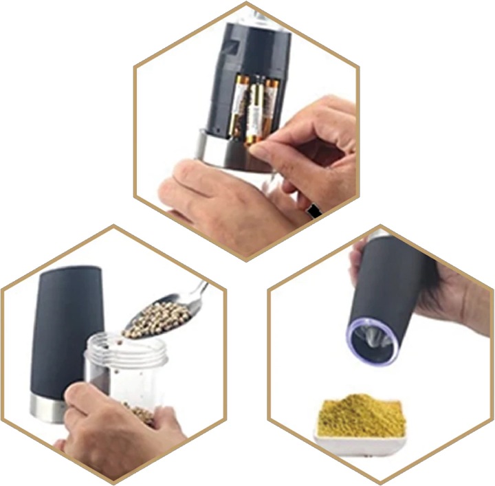 Produktbild Steakchamp Pfeffermühle mit Kippsensor (Pfeffer)