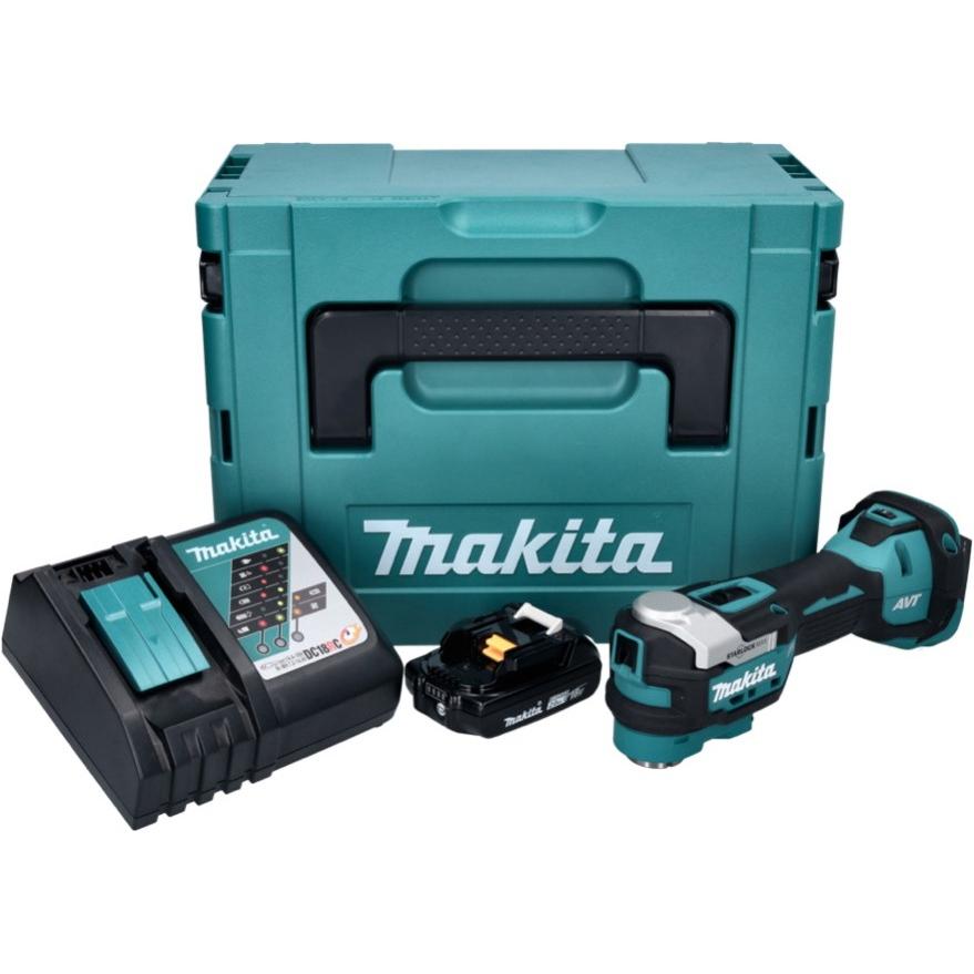 Thumbnail - Makita, Multifunktionswerkzeug, DTM 52 RA1J Akku Multifunktionswerkzeug 18 V Starlock Max Brushless + 1x Akku 2,0 Ah + L...
