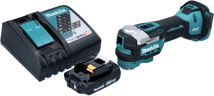 Produktbild Makita DTM 52 RA1 Akku Multifunktionswerkzeug 18 V Starlock Max Brushless + 1x Akku 2,0 Ah + Ladeger