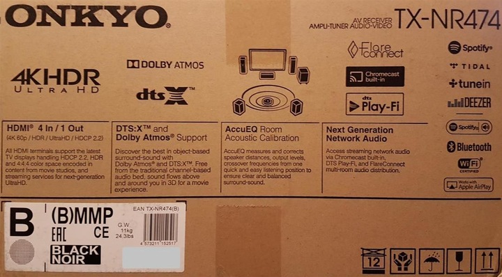Produktbild Onkyo Tx-Nr474 (5.1 Kanal, MW, FM)