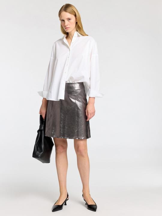 Produktbild Selected Femme Metallic Lederminirock (34)