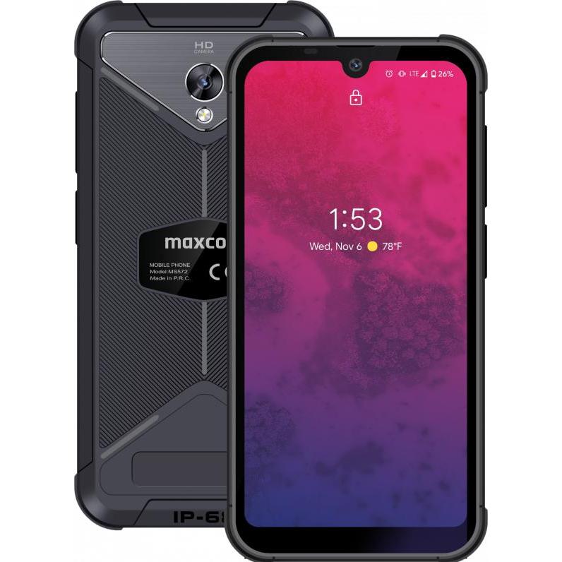 Maxcom MS 572 4G NFC smartphone (32 GB, Schwarz, 5.71", Dual SIM, 13 Mpx, 4G), Smartphone, Schwarz