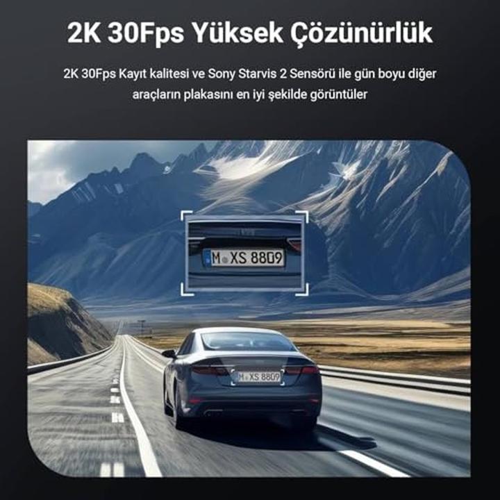 Produktbild Viofo VS1 2K (WLAN, GPS-Empfänger, Beschleunigungssensor, Eingebautes Mikrofon, 2K)