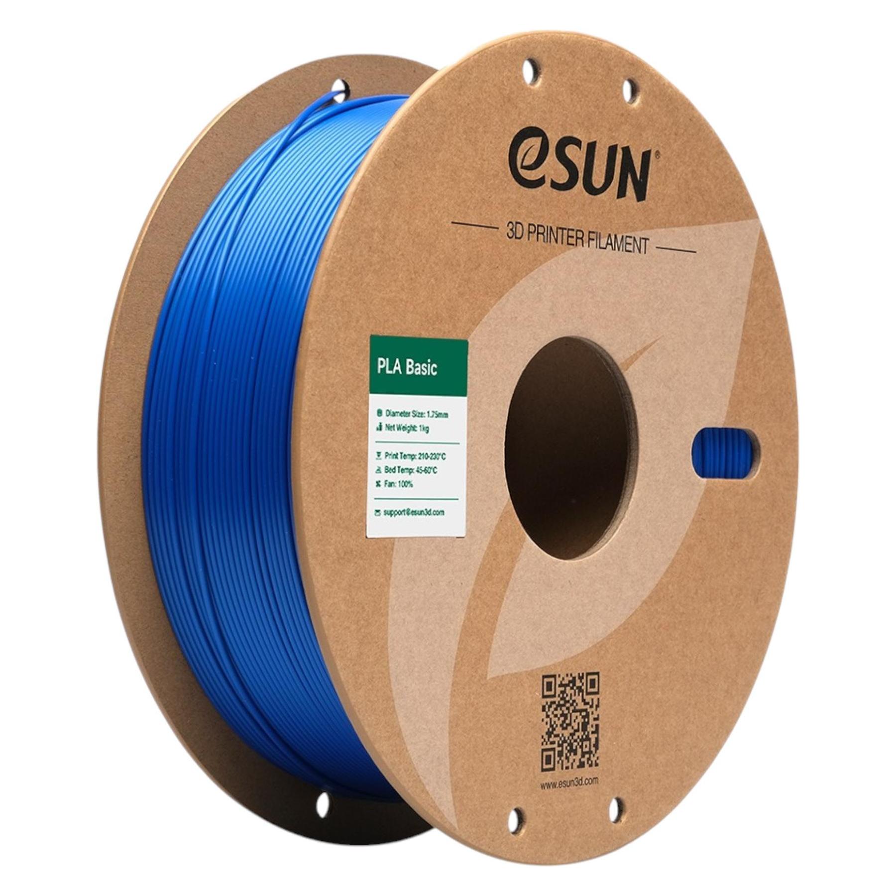 Esun Pla Basic (Pla, 1.75 mm, 1000 g, Blauw), 3D Print Filamenten, Blauw