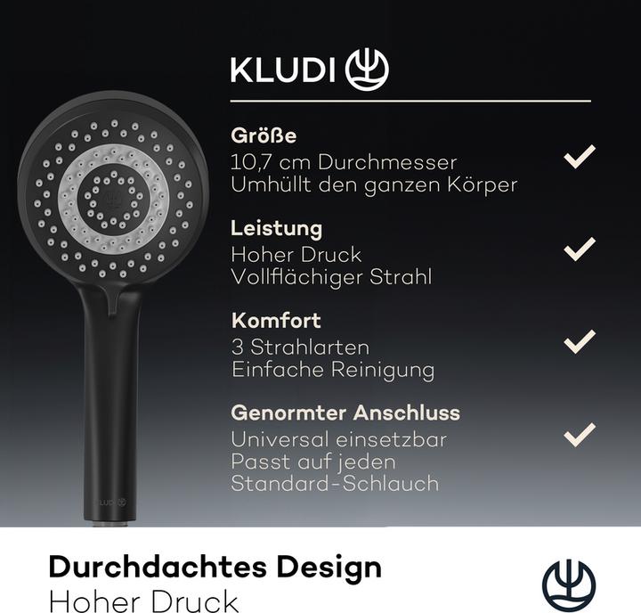 Produktbild Kludi X1 Duschkopf (3 Strahlarten, 15 l/min)