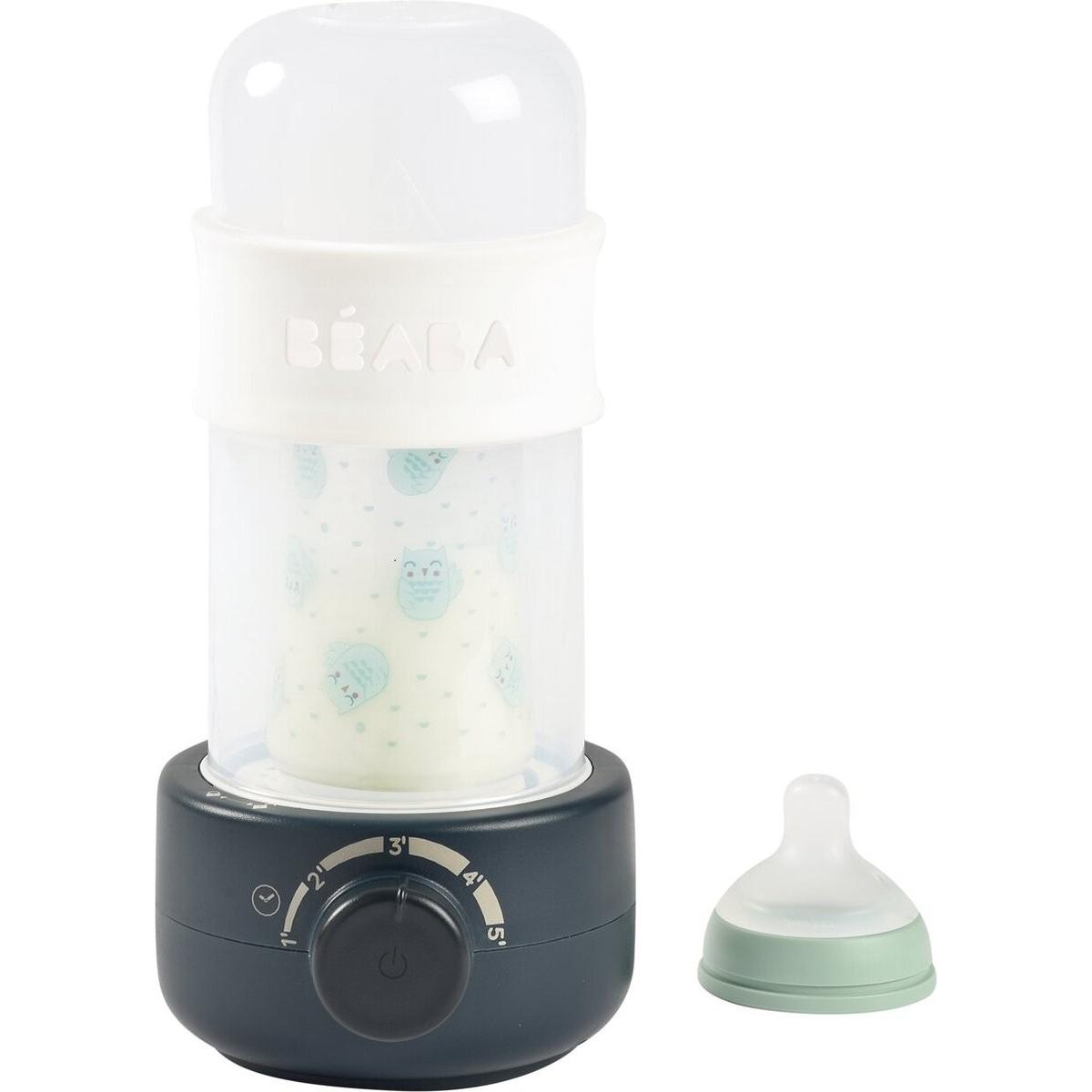 Beaba, Scaldabiberon, Babymilk Second Night blue parowy do butelek i słoiczków