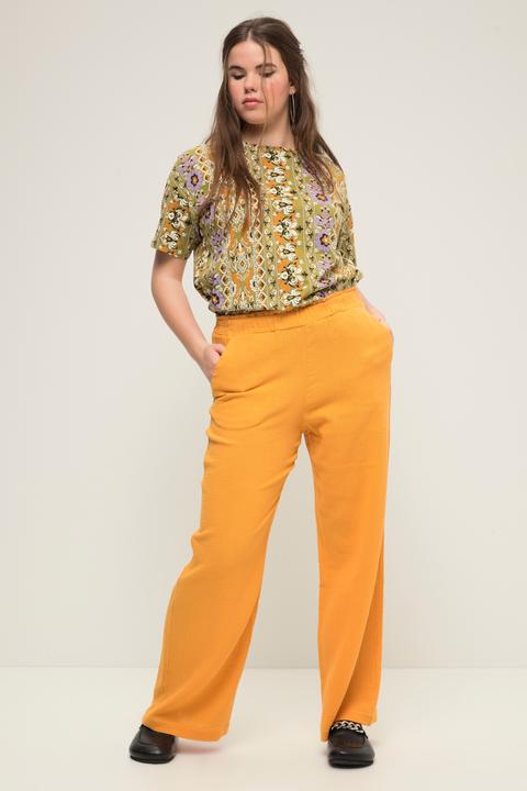 Produktbild Studio Untold Hose, wide Legs, Musselin, Elastikbund (42)