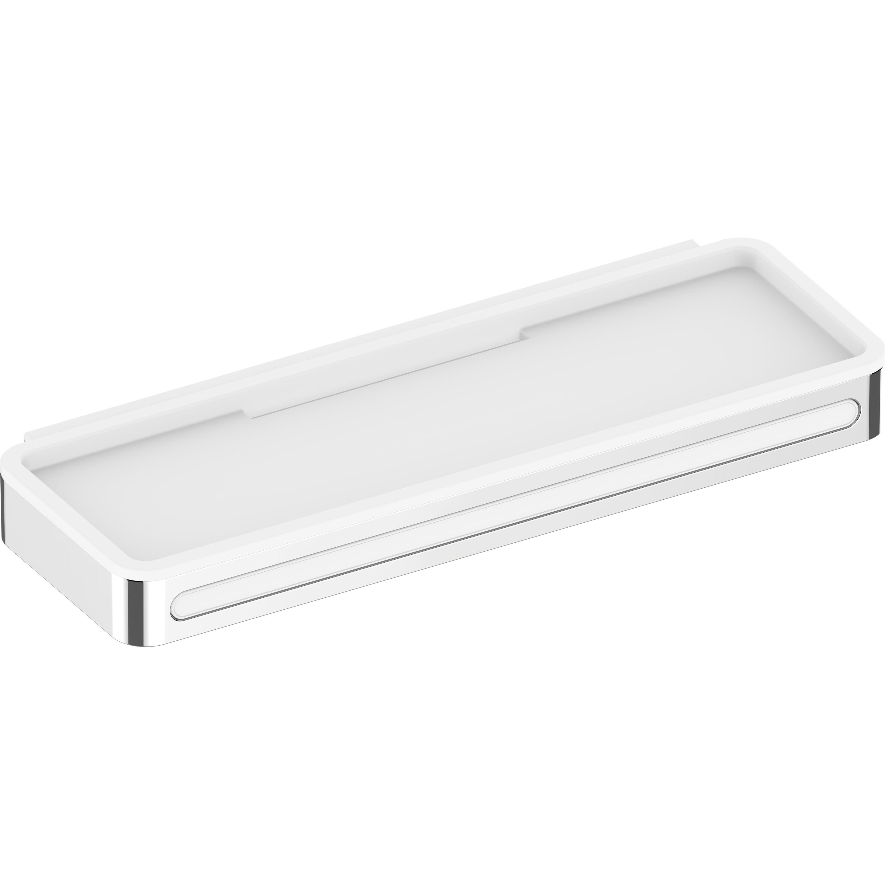 Keuco, Duschablage, Duschkorb PLAN 3-teilig m Glasabzieher vc we
