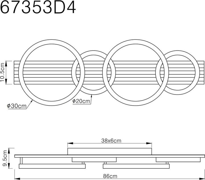 Produktbild Globo Tisha (3100 lm)