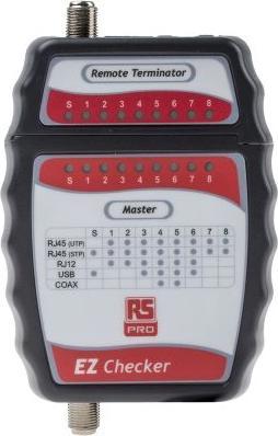 Rs Pro CT008 LAN Cable Checker TypeF/RJ11/RJ45