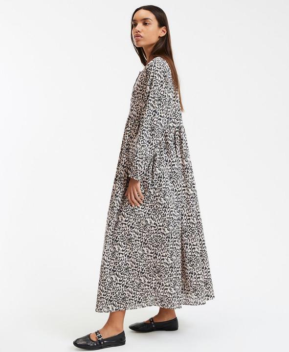 Produktbild La Redoute Collections Langes Kleid mit Animal-Print (XS)