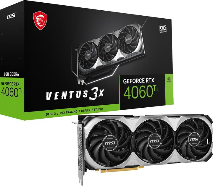Produktbild MSI Grafikkarte||NVIDIA GeForce RTX 4060 Ti|8 GB (8 GB)