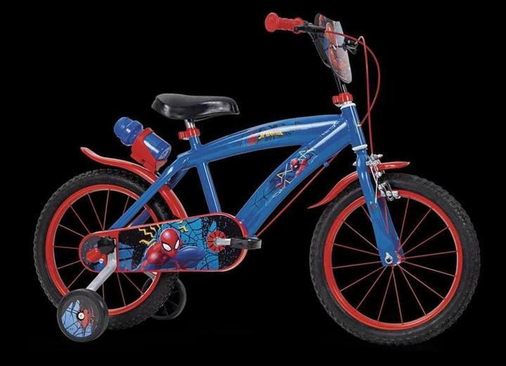 Productafbeelding Spiderman Kinderfiets Spider-Man Huffy Blauw Rood 16"