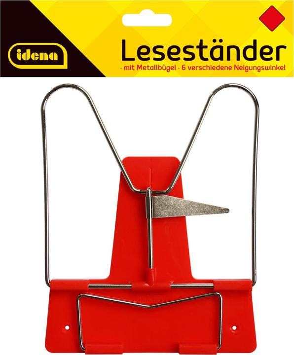 Produktbild Idena Leseständer mit Metallbügel rot
