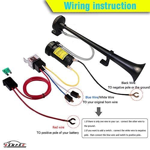 Actual product image Gampro Air horn with compressor