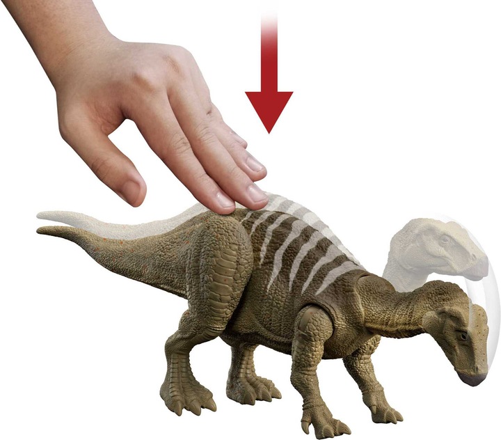 Actual product image Jurassic World Roar Strikers Iguanodon
