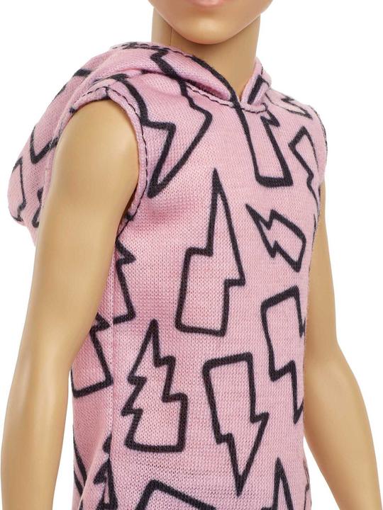 Produktbild Barbie Ken Fashionistas Puppe im Hoodie mit Blitzen, braune Haare, Hose, für Kinder von 3 bis 8 Jahren