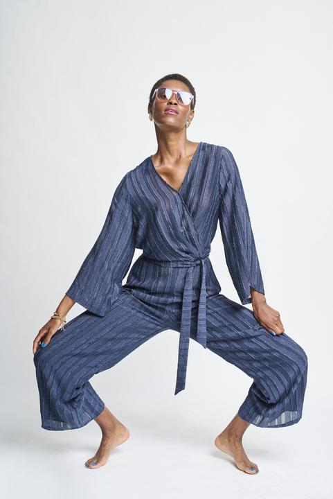 Actual product image Ichi 's drawstring jumpsuit ihfiluco (36)