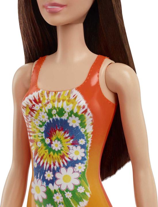 Produktbild Mattel Beach Puppe im Badeanzug mit Rosenmuster