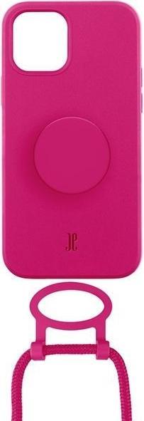 Produktbild Just Elegance Etui JE PopGrip iPhone 12/12 Pro 6,1" różowy/orchid flower 30090 () (Apple iPhone 12)