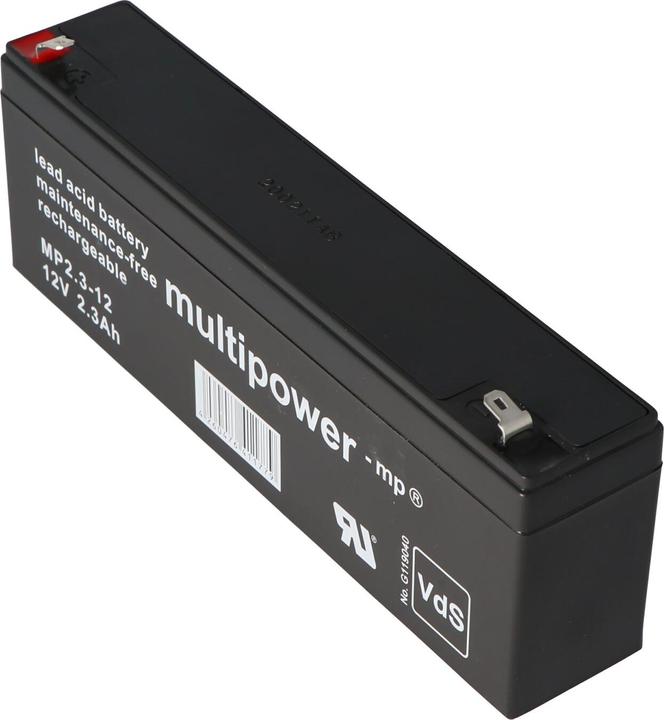 Immagine prodotto Multipower Akku MP2.2-12 Blei Akku, 4,8mm Faston Stecker MP2,2-12 (12 V, 2.20 Ah)
