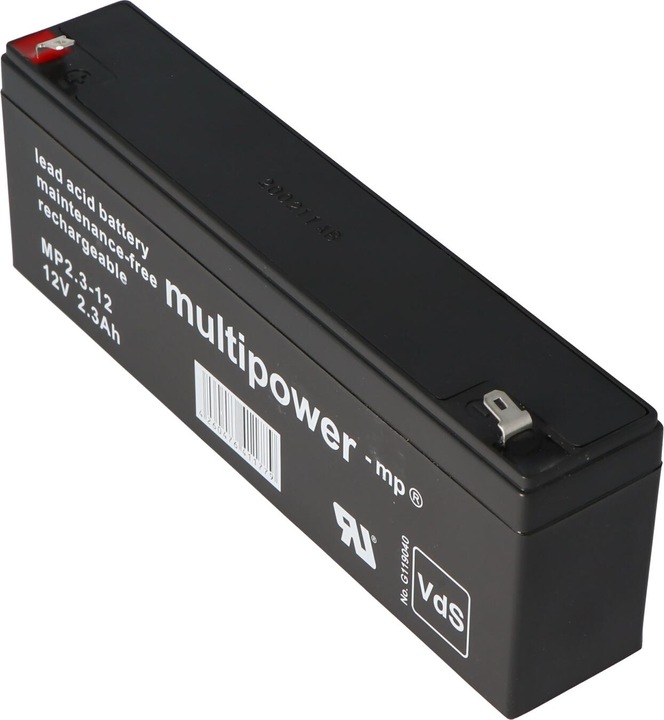 Actual product image Multipower Battery MP2.2-12 Lead acid battery, 4.8mm Faston connector MP2.2-12 (12 V, 2.20 Ah)